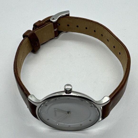 Skagen Anita SKW2399 Women\'s Brown Leather Analog Silver Dial Wrist Watch JNA538 main image 10